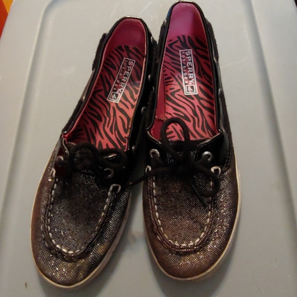 Sperry Sparkley Girl's Biscayne Boat Shoes